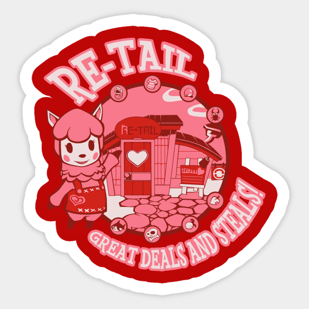 Re-Tail! Sticker by savagesparrow